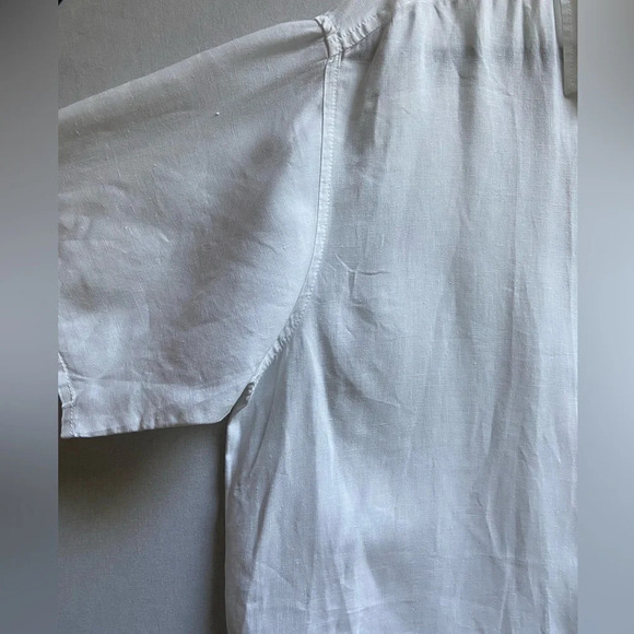 Tommy Bahama 100% Linen Relaxed Fit White short sleeve button  shirt Sz 1XB - Picture 4 of 13